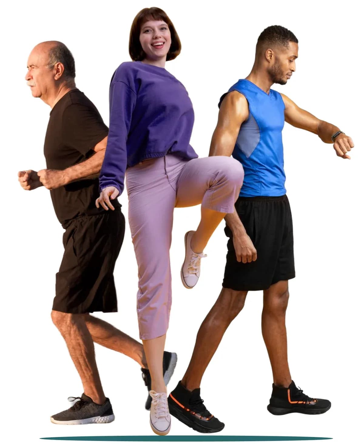 People using healthcare technology